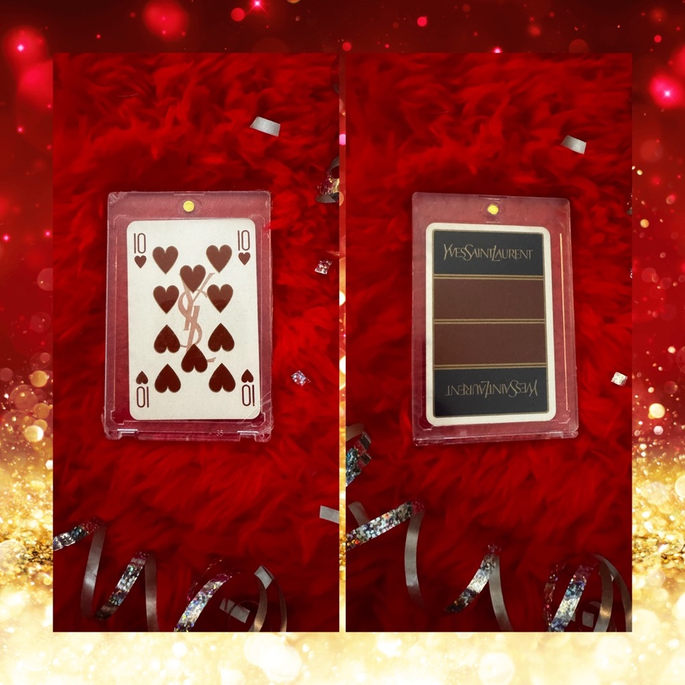 ❤️‍🔥Yves Saint Laurent Vintage Luxe Collector/Playing Card- 10 of ♥️